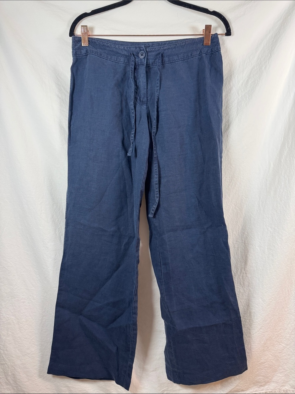 Tommy Bahama 100% Linen Pants Women’s 2 Navy Blue